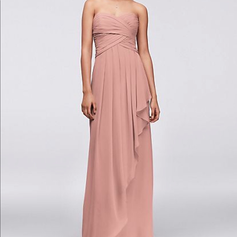 David’s bridal crinkle chiffon dress Ballet size 0